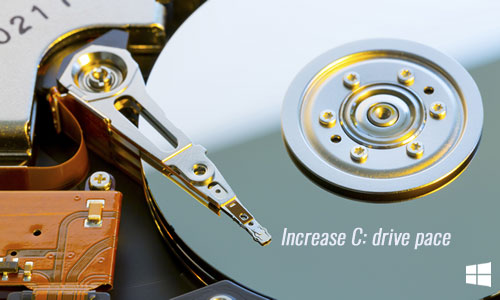 Increase C drive size