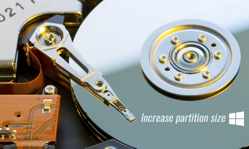 Increase partition size