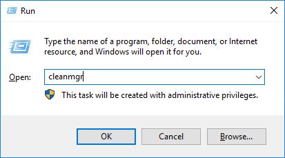 Run cleanmgr