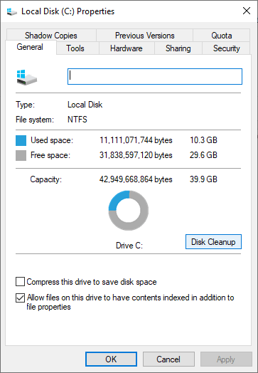 Disk Cleanup